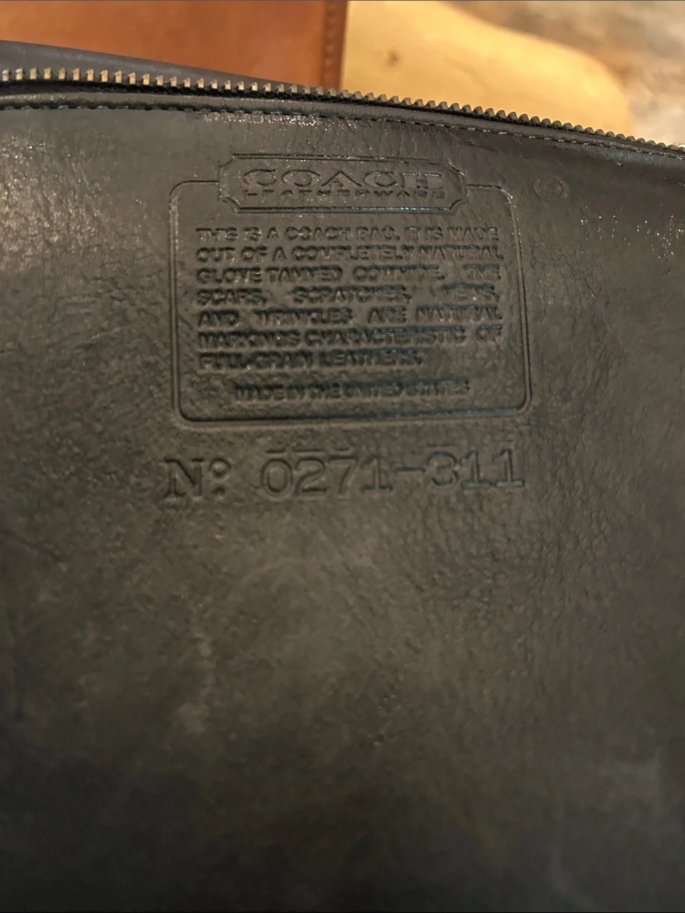 1980’s Coach Portfolio Style 311 Classic Black Brass Hardware Briefcase